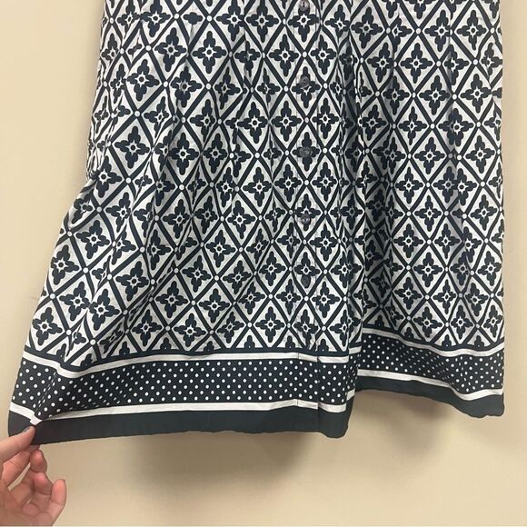 Talbots Black and White Patterned Dress Sz 16P - Picture 3 of 6